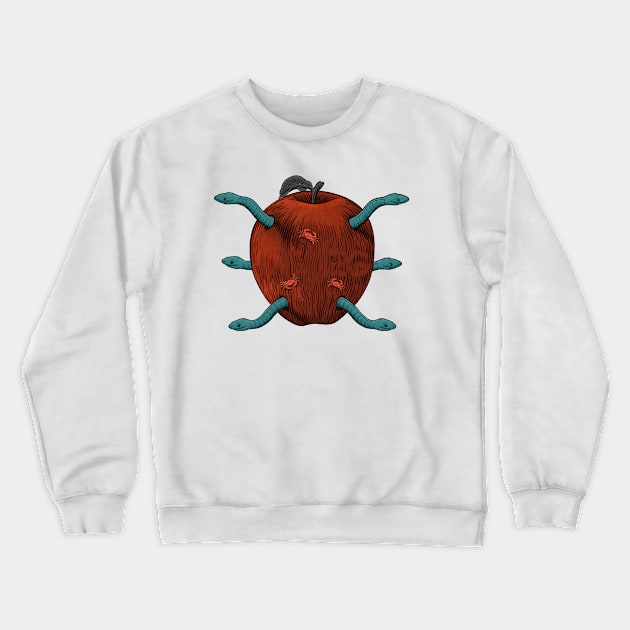 Apple Snake Crewneck Sweatshirt by Arjanaproject